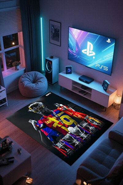 Reyhani Lamıne Yamal Desenli Kaymaz Taban Makinede Yıkanabilir Çocuk Gamıng H...