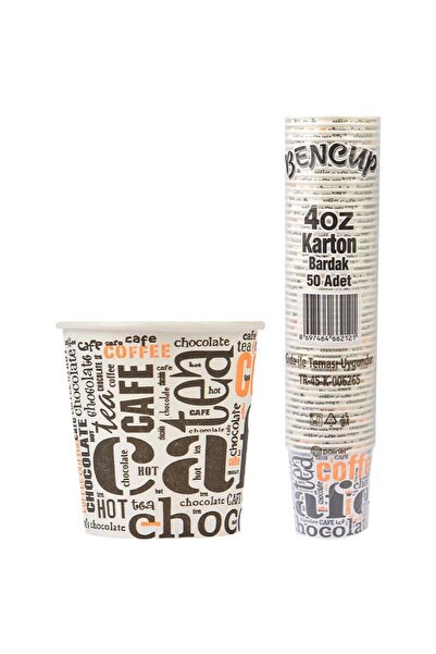 BENCUP Karton Bardak Desenli 4 oz (200 adet)