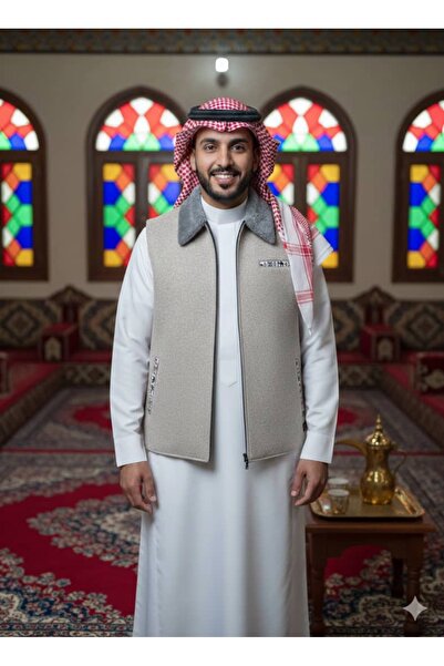 Sham سديري شتوي رجالي فاخر دبل فيس بتصميم السدو التراثي فخامة وجودة عالية