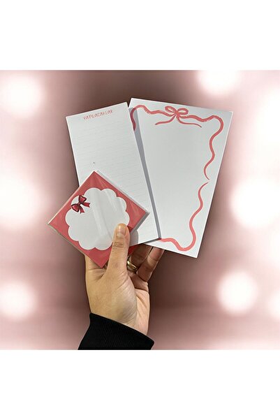 EyER Shoping مجموعة دفاتر كورديلا مكونة من 3 مقاسات، لاصقة وقابلة للنزع باللو...