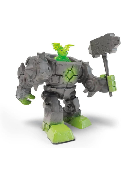 OEM Mini cyborg figurine, Stone robot, Creature from Eldrador