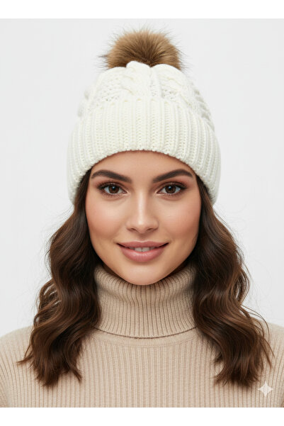 STELLA VESTİNO Pompom Knitted Beanie Unisex |   Knitted Winter Men's & Women'...