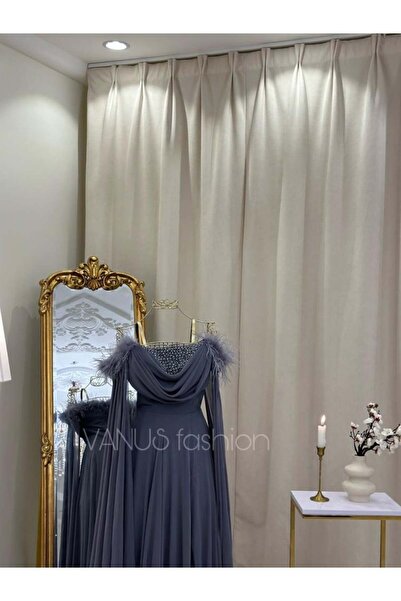 vanus fashion فستان سهرة طويل 4073