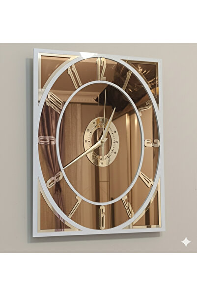 nice solar 27X36 cm Real Mirror Gift Wall Clock