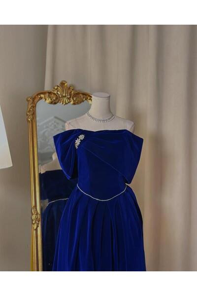 vanus fashion فستان سهرة ميدي 5362