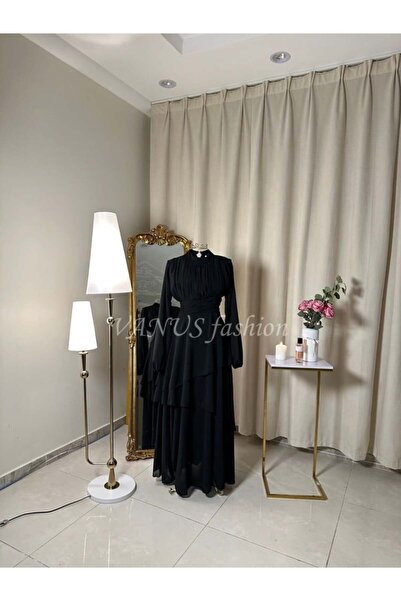 vanus fashion فستان طويل ( 2 لونين) 4232