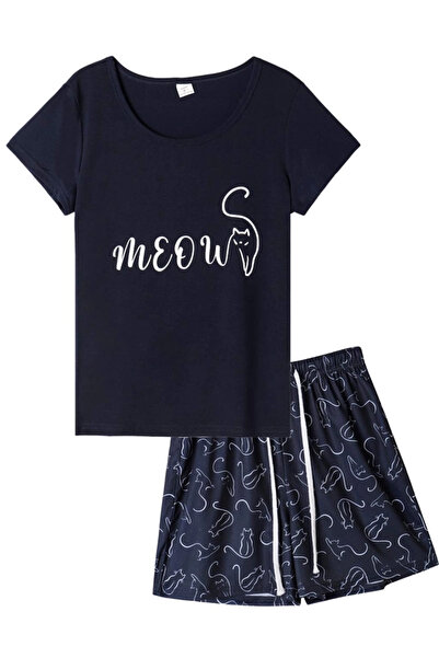 OEM Women's soft, loose pajamas, kittens, S