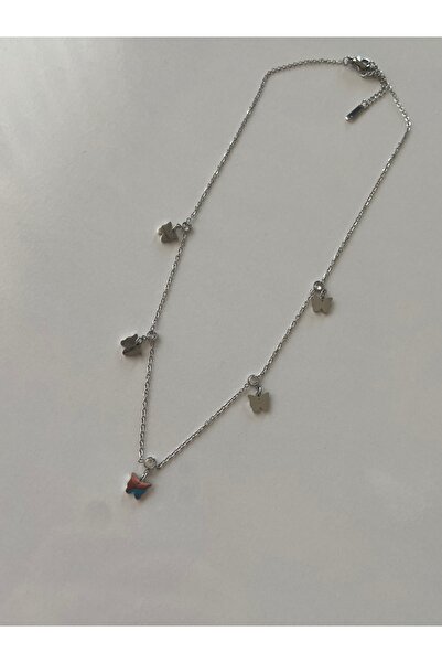 Çelik 316L Kolye Minik Çoklu Kelebekli