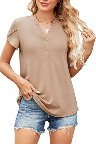 OEM Women's loose summer T-shirt, Cream L