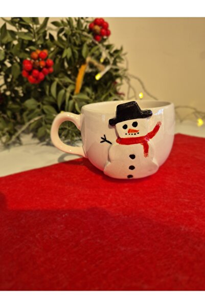 hayal atölyem Seramik Kardan Adamlı Fincan