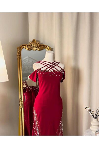 vanus fashion فستان سهرة طويل 5229