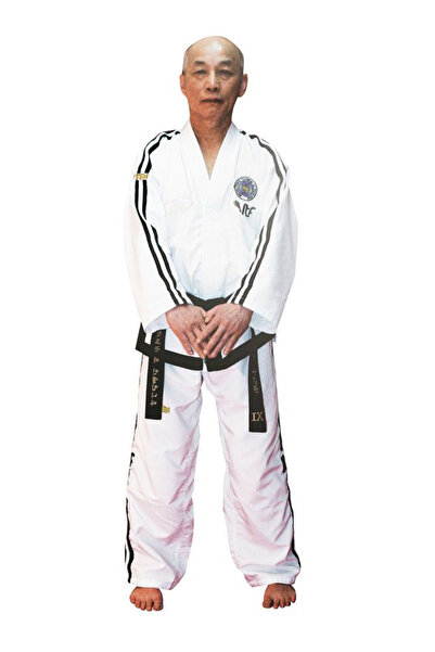 Top Ten Dobok Grandmaster, Premium Gold, aprobat ITF, Top Ten, Alb, 7-9 Dan, 190 cm