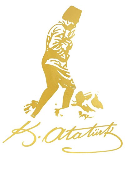 Kıvırcıkyoga Kocatepe Atatürk imza sticker 10*12 araç motorsiklet ayna uyumlu