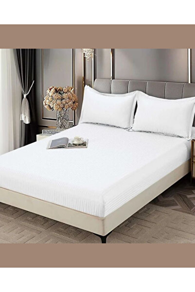 Truva Grup Husă de Pat Damasc Premium cu Elastic pentru Saltea, 180x200 cm