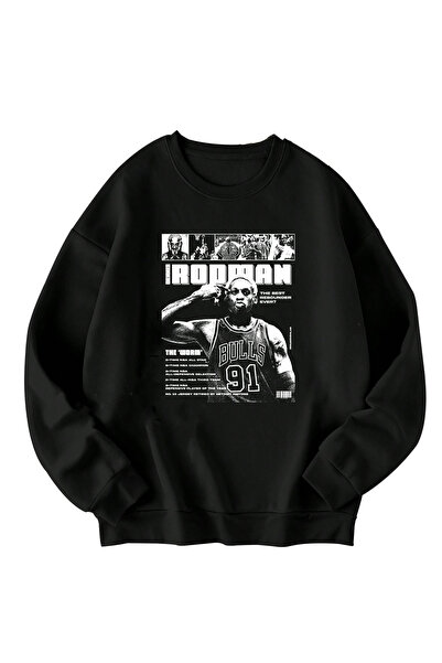 SVART WEAR Dennis Rodman cu imprimeu supradimensionat Hanorac unisex tricou