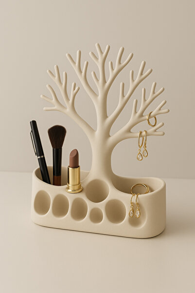 Della Decorative Tree-Shaped Organizer – Jewelry & Desk Organizer Pen Holder