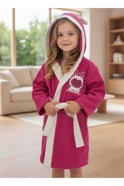 zavera for kids Unisex Children's Labubu Bathrobe - 100% Organic Cotton