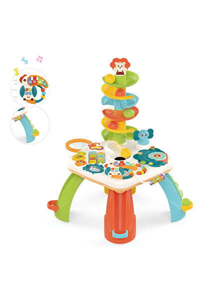 OEM Masă Interactivă 8 în 1 pentru Bebeluși – Turn Cu Bile, Pian, Activități Sensoriale și Lumini, 75 cm