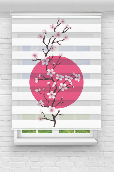 Perdecizade (ENXBOY)DOLUNAYDA TOMURCUK DİJİTAL BASKILI ZEBRA PERDE-COCUK ODAS...