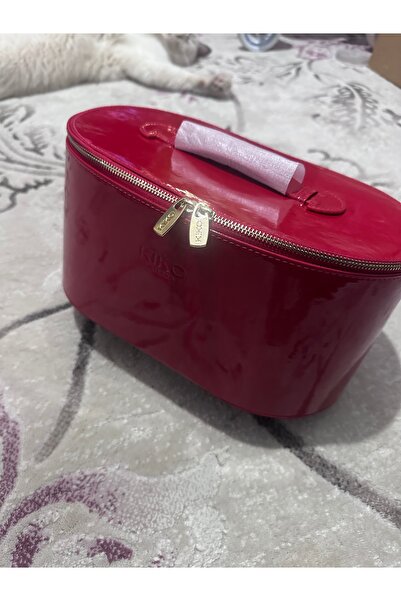 Kiko Red Essential Bag - Kırmızı Kozmetik Çantası - Büyük Boy