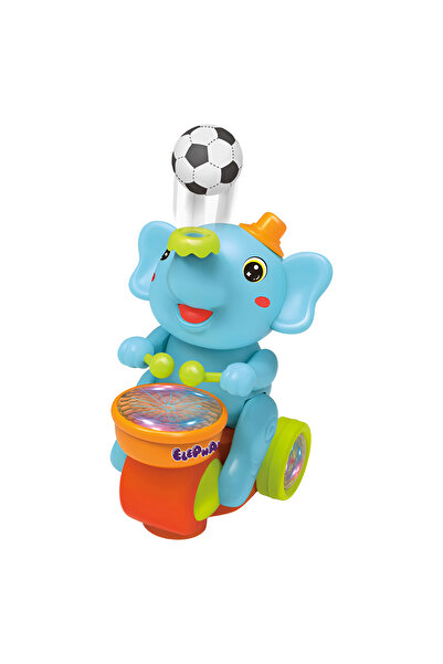 OEM Interactive Elephant with Floating Ball – LED Lights, Music, Self-Drive, 21 cm