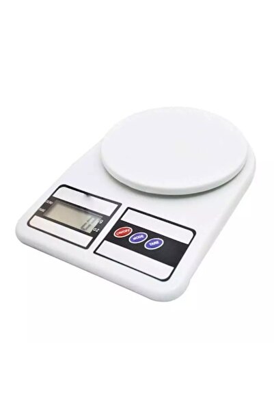 SIKS Cântar electronic de bucătărie cu capacitate maximă de 10 kg, alb