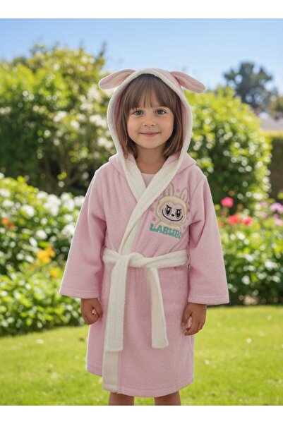 zavera for kids Halat de baie unisex pentru copii Labubu - 100% bumbac organic