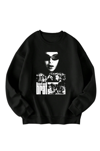 SVART WEAR Оверсайз унісекс-светр з принтом Charli XCX