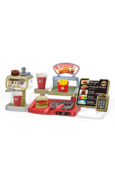 OEM Burger Shop and Cafe Set for Kids, Interactive Sounds & Accessories, Educ...