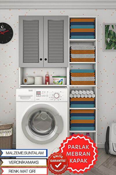 Kenzlife membran çamaşır makinesi dolabı veronikamaks gribyz panjur 180*096*2...