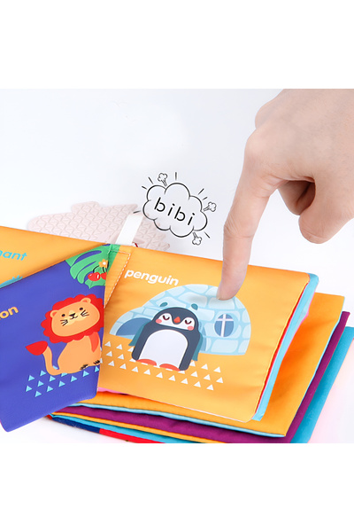 OEM Set 6 Cărți Textil Bebeluși – Cărți Sensory Book Educaționale din Material Moale pentru 0–3 ani