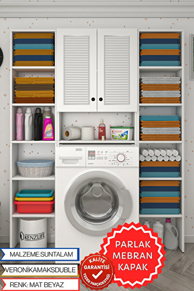 Kenzlife membran çamaşır makinesi dolabı veronikamaksduble byzbyz panjur 180*...