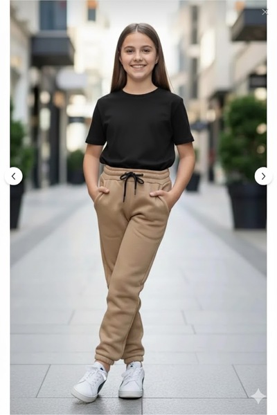 LYZALÜXEN BEJ RENK EŞOFMAN 3 İP KOMPAK OKUL VE GÜNDELİK KALIN 7*8*9*10*11*12*...