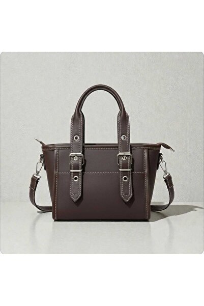 Daisy Bag Co. Women's Daily Shoulder and Hand Bag – Buckle Model Leather-Look