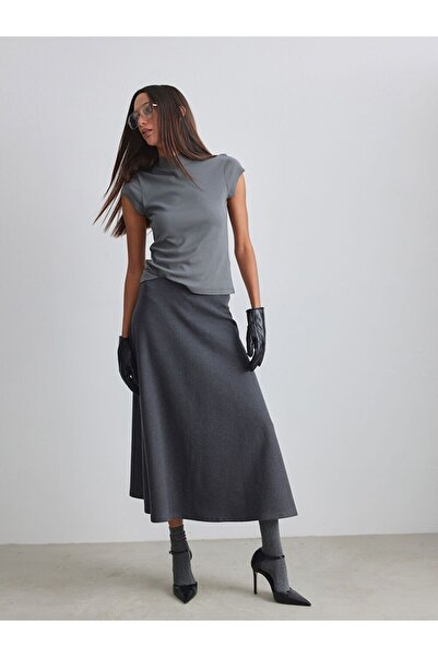 LC Waikiki Lcw Vision Elastic Waist A-Line Skirt