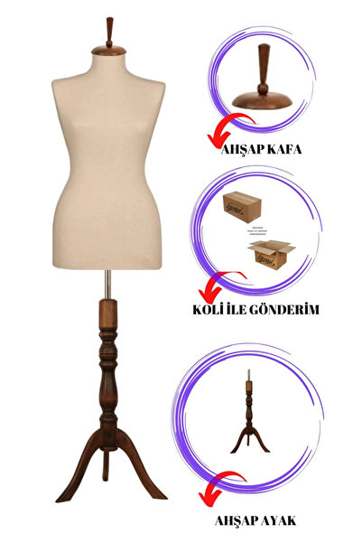 MD Vİtrin Dekorasyon Vitrin Amaçlı 36 Beden Terzi Mankeni Vitrin Mankeni Cans...