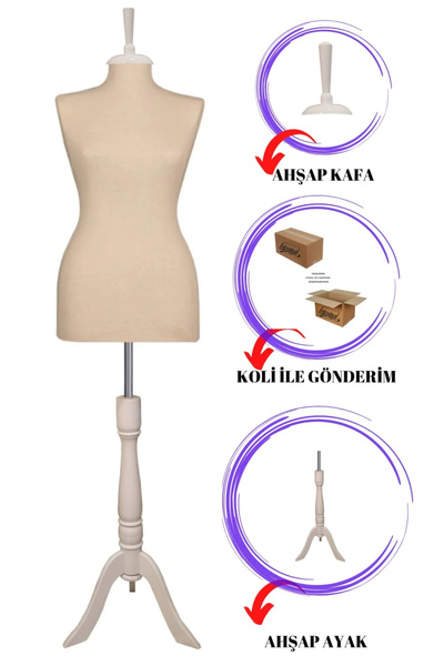 MD Vİtrin Dekorasyon 38 Beden Kadın Vitrin Amaçlı Terzi Mankeni Vitrin Manken...