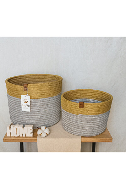 Efuliz Home Multi-Purpose Jute-Wicker Basket Set, Bathroom-Laundry-Dirty Clot...