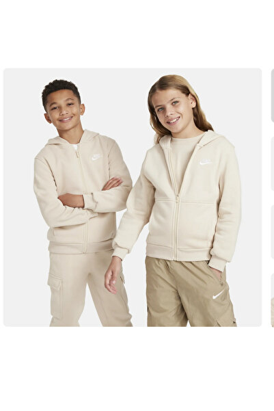Nike Çocuk Bej Kapüşonlu Sweatshirt(yousportswear)
