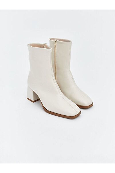 LC Waikiki Lcw Steps Suede Look Women's Heeled Boots