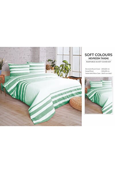 Bella Home Set lenjerie de pat dublu bumbac 100% cutii Soft Color