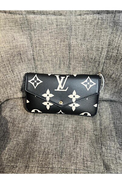 Generic A stylish clutch in white and light beige, featuring a floral print and logo. A touch of modern elegance for a distinctive daytime look.