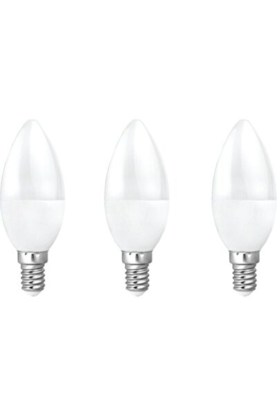 Sanctum süper ışık ince duylu mum ampül beyaz ışık 3 adet