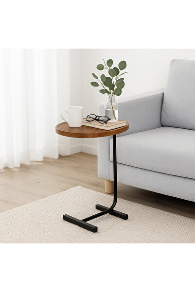 SADANHOME طاولة جانبية، طاولة قهوة حديثة لغرفة المعيشة وغرفة النوم 30x45سم الارتفاع61سم