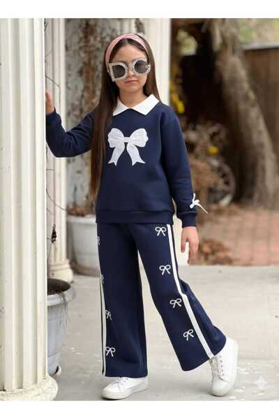 Eybabykids Παιδικό λευκό σετ αθλητικών φορμών με δύο κλωστές με λεπτομερή κέν...