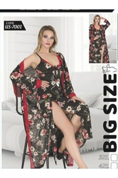 MODA YILDIZ Σετ φόρεμα με μακρύ δαντελένιο σχέδιο με λουλούδια