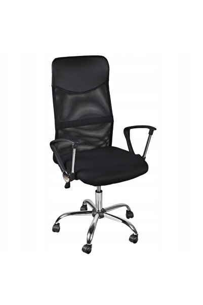 Malatec Scaun de birou, pivotant, funcție de înclinare, plasă, negru, max. 13...