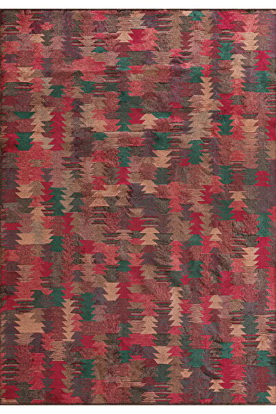 BM Home CLAN AÇIK MERCAN - FUŞYA - KOYU YEŞİL 240X300 CM HALI