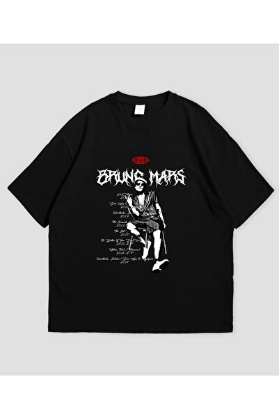 SVART WEAR Bruno Mars Printed Oversized Unisex T-Shirt