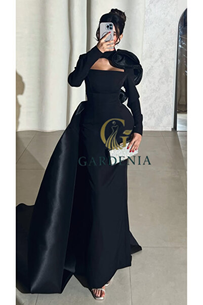 Gardenia Fashion فستان سهرة أنيق بذيل طويل